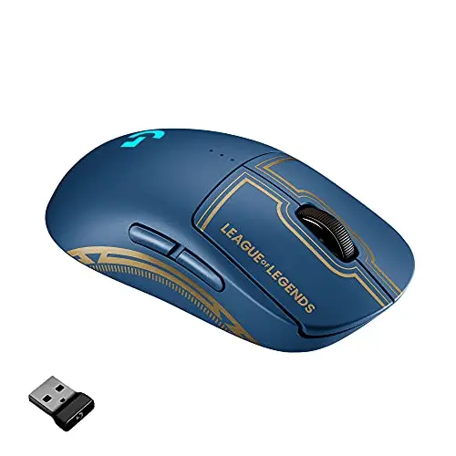 Logitech G Pro Wireless League of Legends edition gaming mouse with custom design