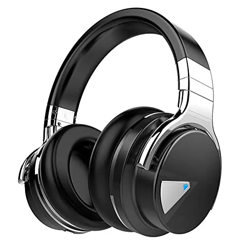 Silensys E7 black wireless active noise cancelling headphones