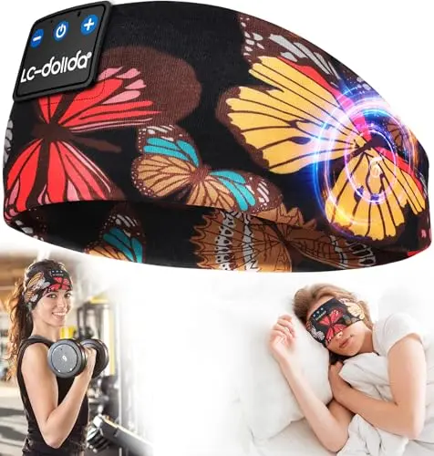 LC-dolida Bluetooth sleep headband with artistic design