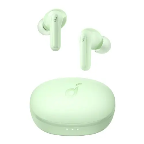 Soundcore Life P2 Mini true wireless earbuds in mint green