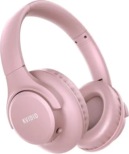 KVIDIO over-ear headphones with soft memory-protein foam