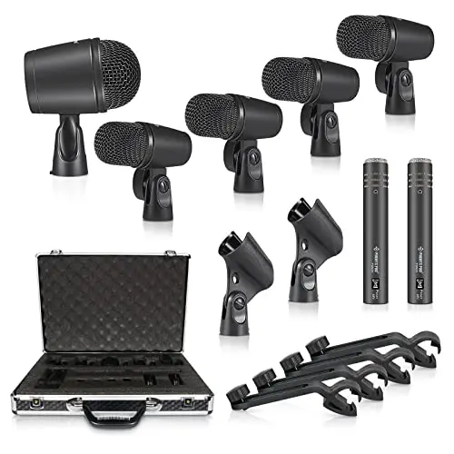 Phenyx Pro 7-piece drum microphone kit for full drum set