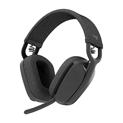 Logitech Zone Vibe 100 over-ear wireless headphones with noise canceling microphone