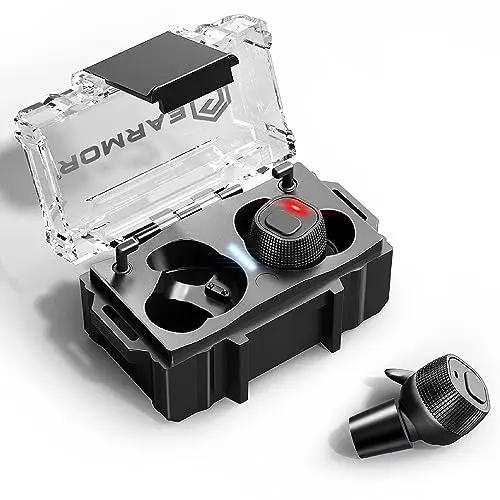 EARMOR electronic earplugs in black
