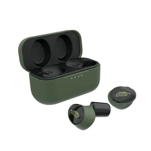 ISOtunes Sport Caliber BT earbuds in OD green