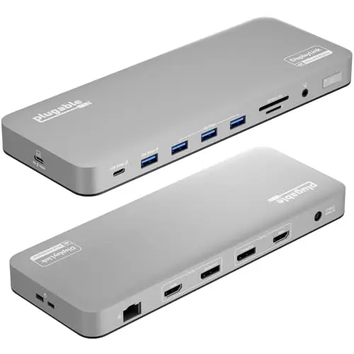Plugable USB C docking station with dual 4K monitor support