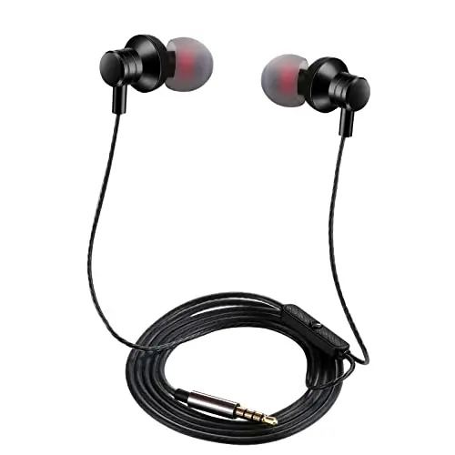 Empsun wired earbuds with microphone and noise isolation design