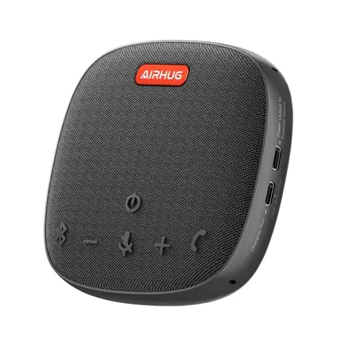 AIRHUG portable speakerphone with carry case