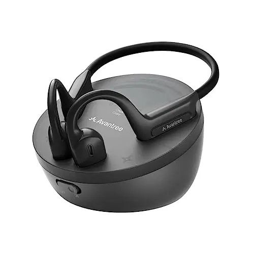 Avantree Medley Air open-ear wireless earbuds with transmitter