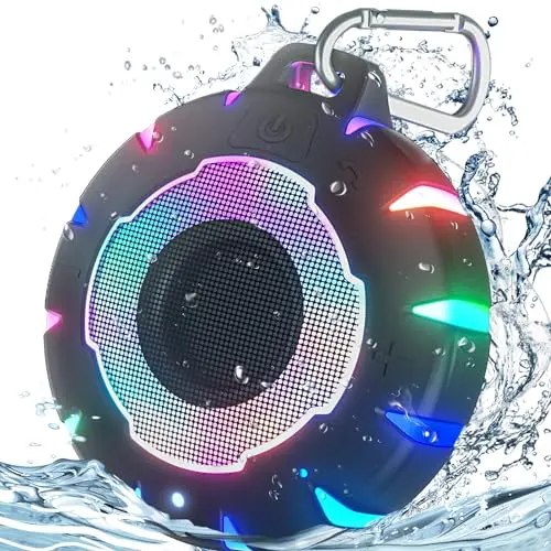 HEYSONG waterproof Bluetooth speaker with LED lights