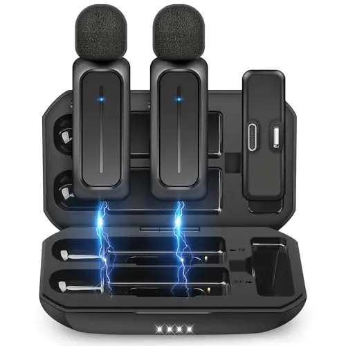 ECOMXIA wireless lavalier microphone