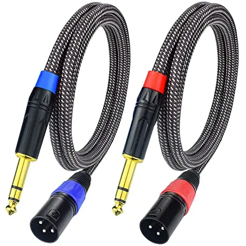 Ihurllu TRS to XLR balanced patch cable with nylon braiding