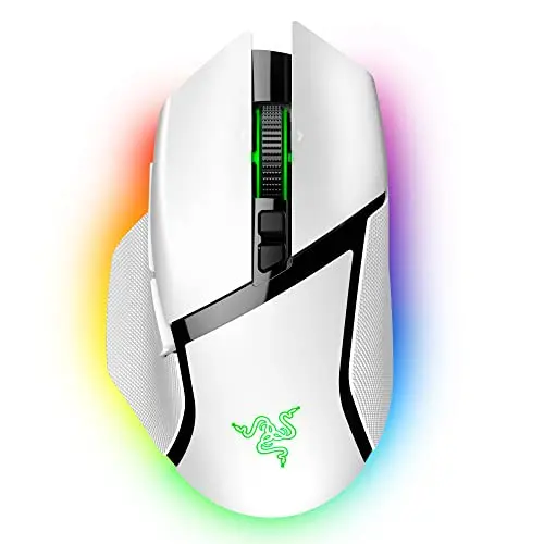 Razer Basilisk V3 Pro wireless gaming mouse in white