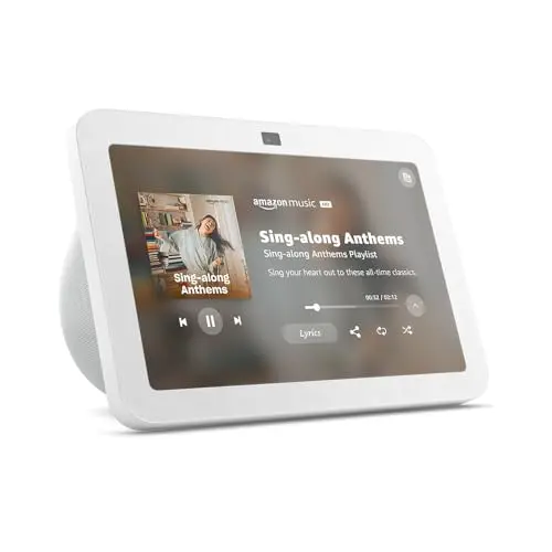 Amazon Echo Show 8 with HD display in glacier white