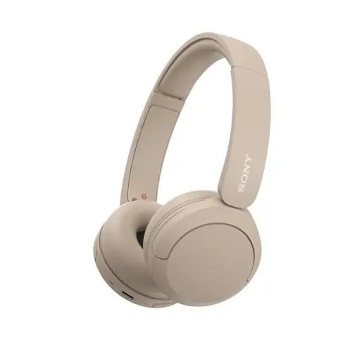 Sony WH-CH520 wireless on-ear headphones in cappuccino color