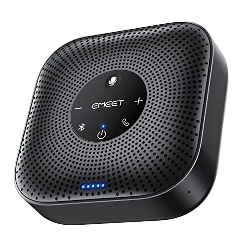 EMEET M0 Plus conference speakerphone with 360-degree voice pickup