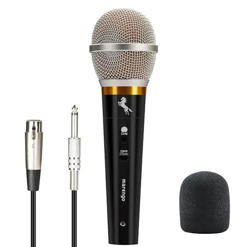 Marengo handheld dynamic vocal microphone with XLR cable