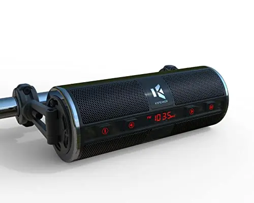 KSPEAKER K2BL black motorcycle speakers with metal housing