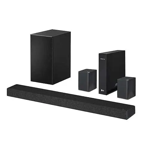 LG SP7R renewed soundbar with wireless subwoofer and rear speakers