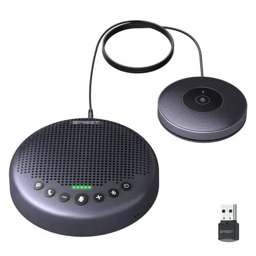 EMEET Luna Plus conference speakerphone with satellite microphone