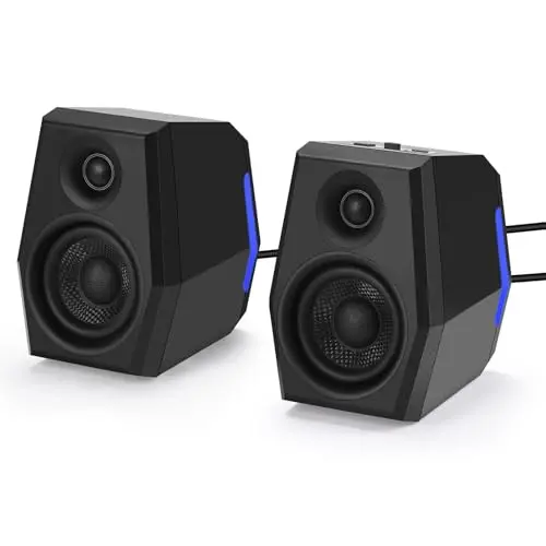Sanyun SW209 computer gaming speakers with EQ modes and RGB lighting