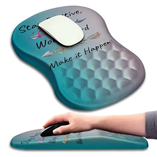 KUOSGM ergonomic mouse pad with massage dots and wrist support
