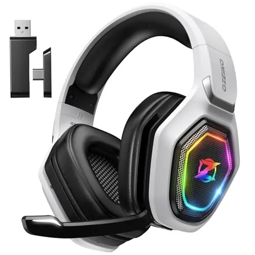 Ozeino wireless gaming headset with dual USB for PS5