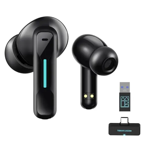 Middle Rabbit SW4 wireless earbuds with USB dongle