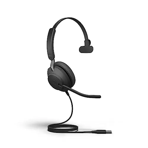 Jabra Evolve2 40 SE wired mono noise-cancelling headset for office use