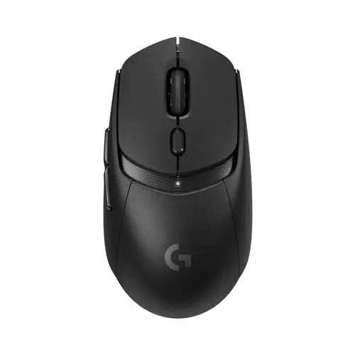 Logitech G309 wireless gaming mouse with sleek black design for MacBook