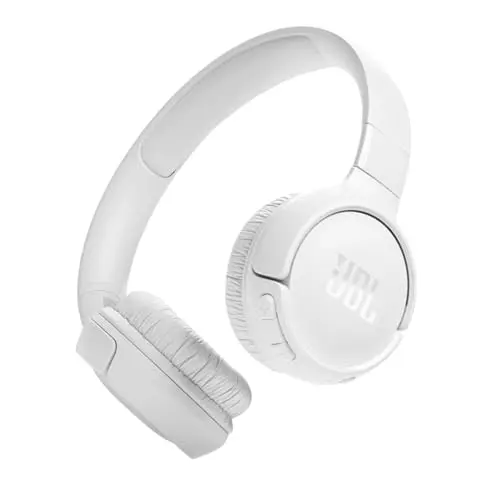 JBL Tune 520BT wireless on-ear headphones in white