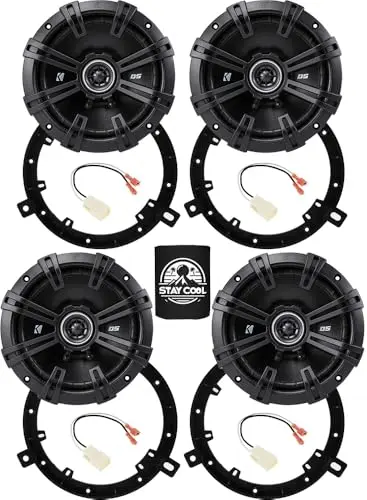 Kicker 6.75 inch coaxial speakers for Jeep Wrangler installation