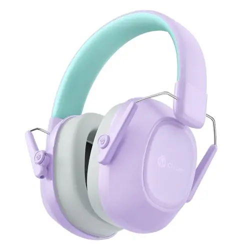 iClever EM01 purple noise cancelling headphones for autism sensory protection