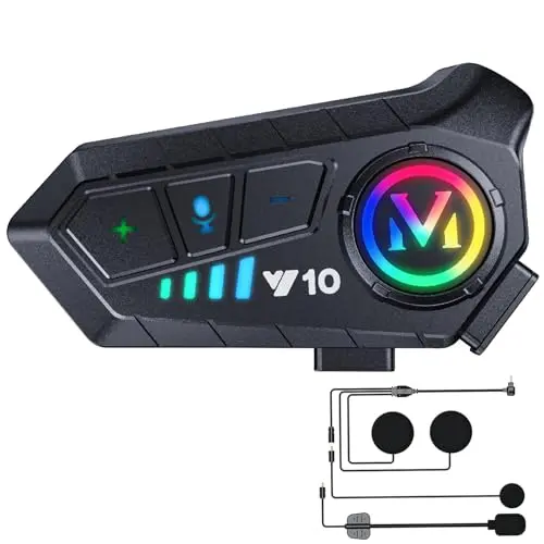 WNJACO motorcycle helmet Bluetooth headset