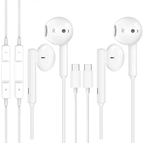 Sanluba MFi certified USB-C earbuds with volume control