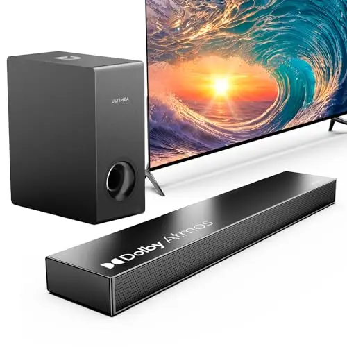 ULTIMEA Nova S50 slim soundbar with wired subwoofer
