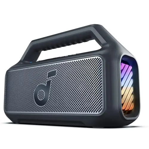 soundcore Boom 2 outdoor speaker with subwoofer and RGB lights
