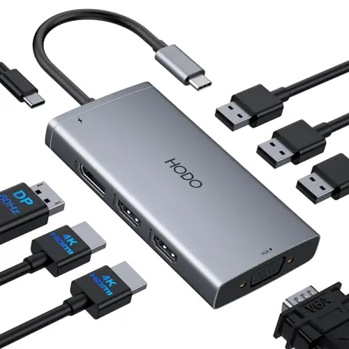 HODO USB-C docking station with multiple video output options