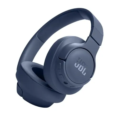 JBL Tune 720BT wireless headphones in blue color