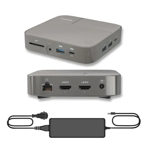 AUIMCE USB C docking station with dual HDMI ports