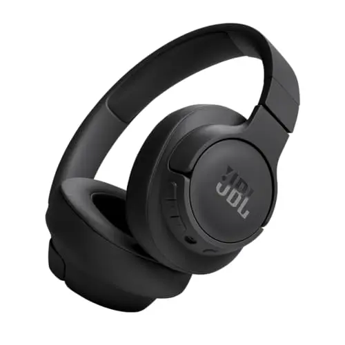 JBL Tune 720BT black over-ear headphones with Pure Bass technology