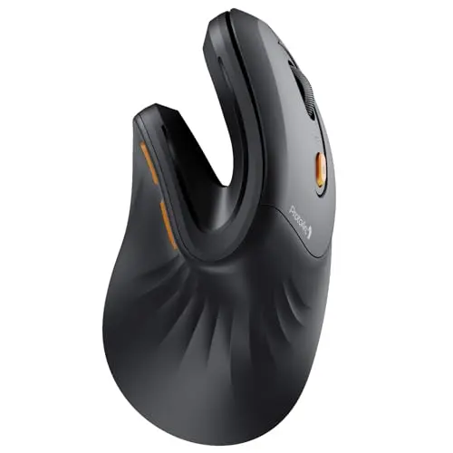 ProtoArc EM11 NL Bluetooth rechargeable wireless vertical mouse in black