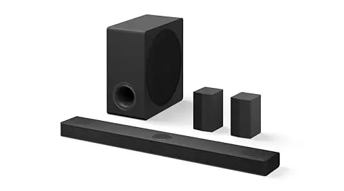 LG S80TR soundbar with rear speakers and wireless subwoofer