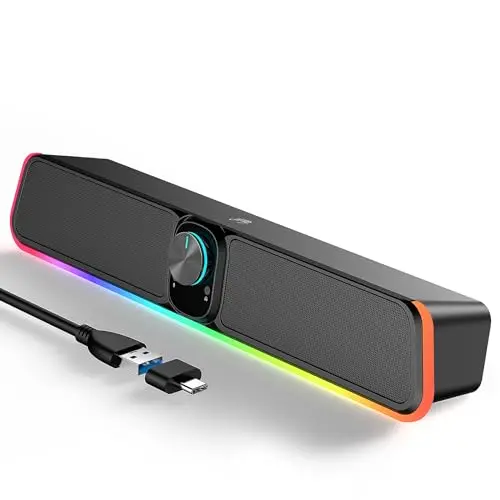 BUSP-HYY Bluetooth computer soundbar with RGB lights