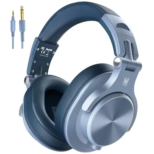 OneOdio A71 sky blue wired headphones