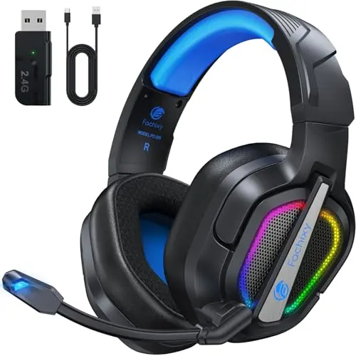 Fachixy foldable wireless gaming headset for PS5