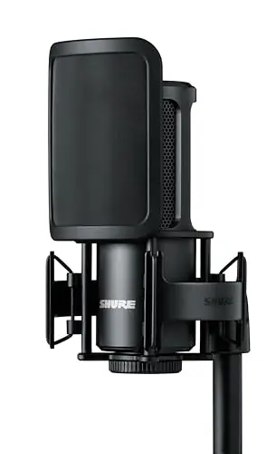 Shure SM4 studio condenser microphone kit with pop filter and shock mount