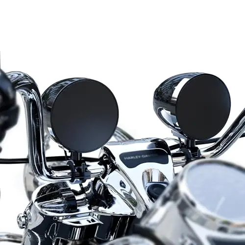 GoHawk TR42-Titan black motorcycle speakers with amplifier