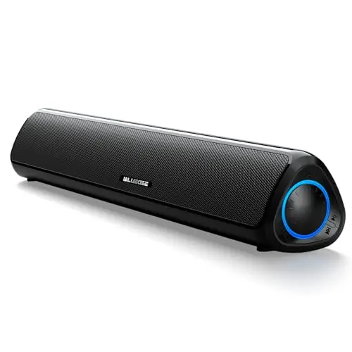 Bluedee portable computer soundbar with multiple connectivity options