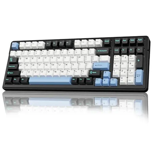 AULA F99 wireless mechanical keyboard with compact 99-key layout and RGB lighting